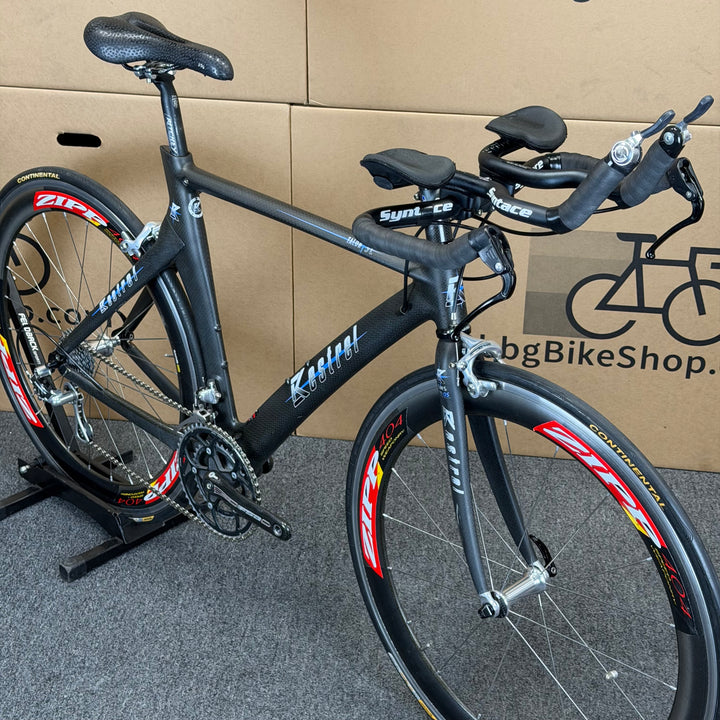 Used Kestrel Talon SL, Campagnolo Chorus, Zipp 404, Carbon Triathlon Bike, 52cm
