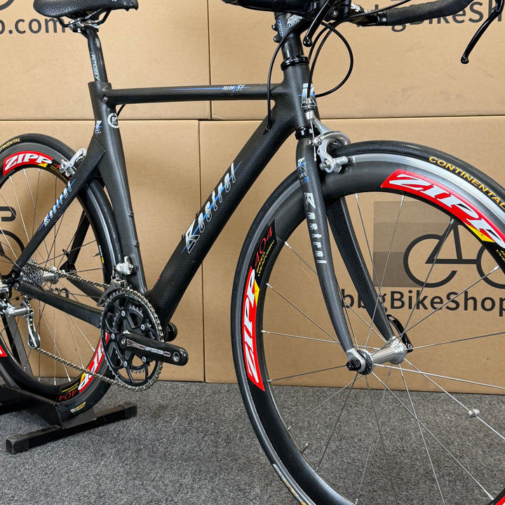 Used Kestrel Talon SL, Campagnolo Chorus, Zipp 404, Carbon Triathlon Bike, 52cm