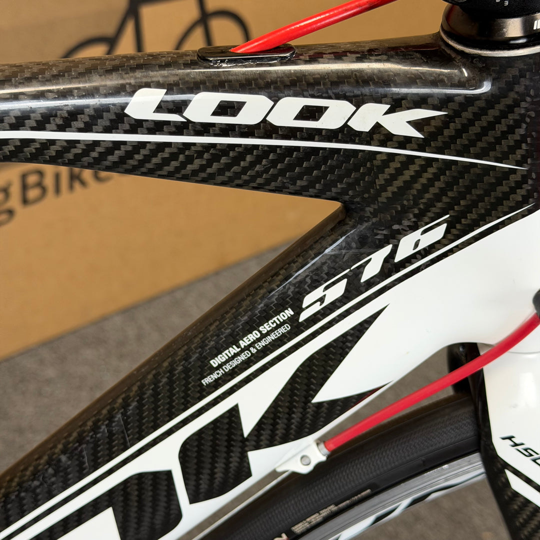 Used Look 576 Aero, Carbon Fiber Triathlon Bike, 50cm Small