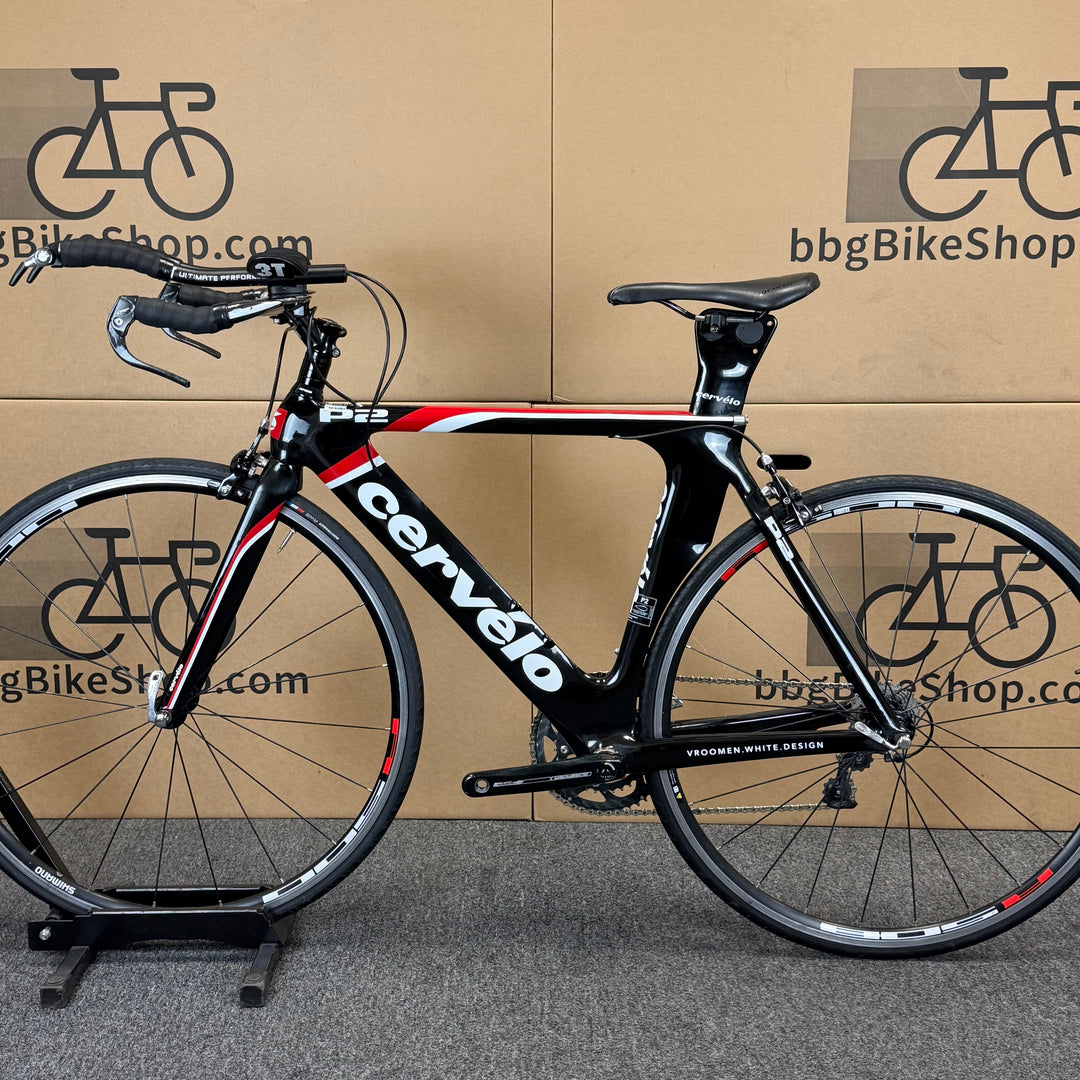Used Cervelo P2, Carbon Fiber Triathlon Bike, 51cm