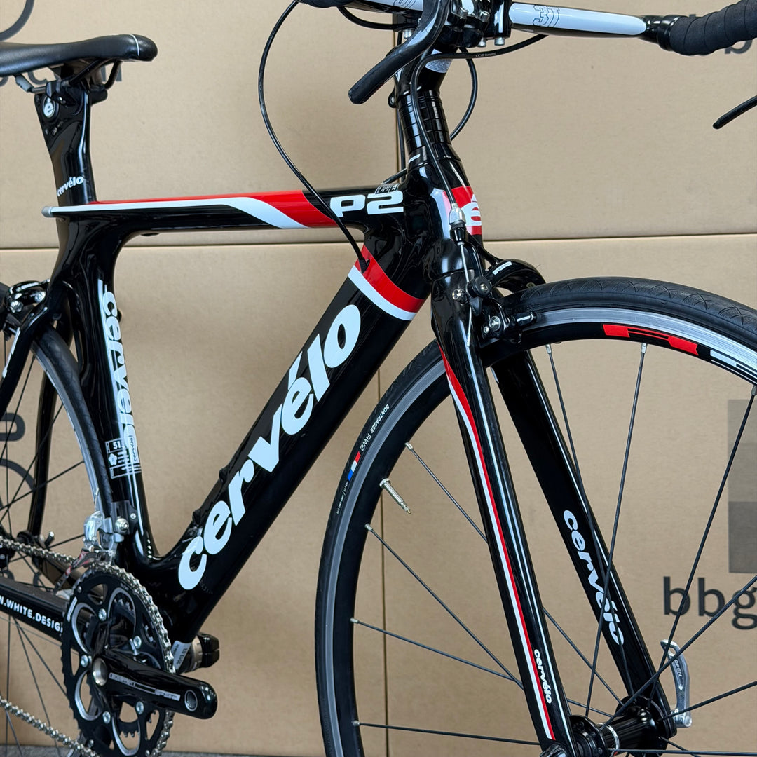 Used Cervelo P2, Carbon Fiber Triathlon Bike, 51cm