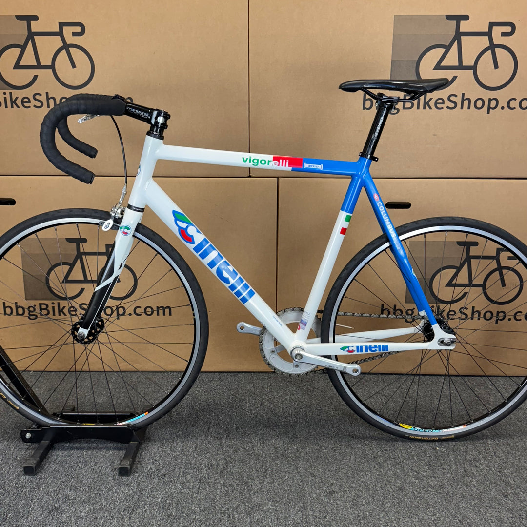 Used Cinelli Vigorelli Ellisse Magica, Columbus Alloy Track Fixed Gear Bike 58cm