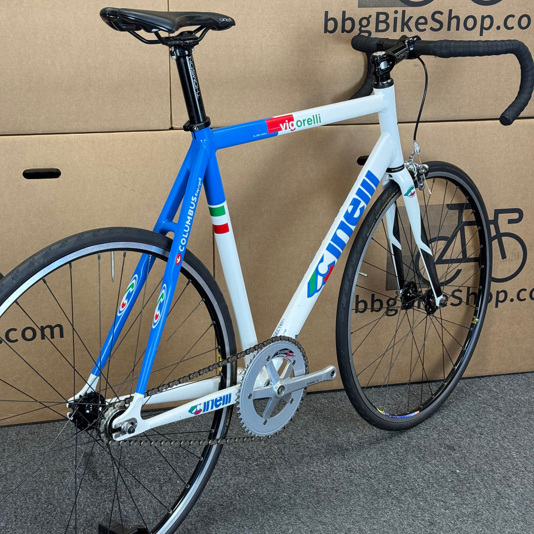 Used Cinelli Vigorelli Ellisse Magica, Columbus Alloy Track Fixed Gear Bike 58cm