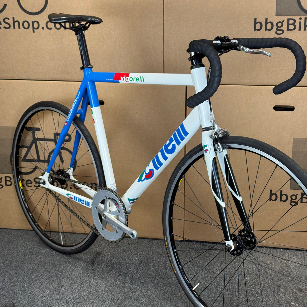 Used Cinelli Vigorelli Ellisse Magica, Columbus Alloy Track Fixed Gear Bike 58cm