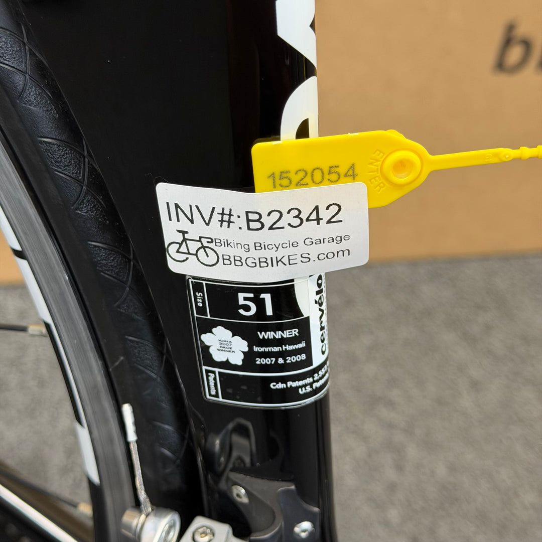 Used Cervelo P2, Carbon Fiber Triathlon Bike, 51cm