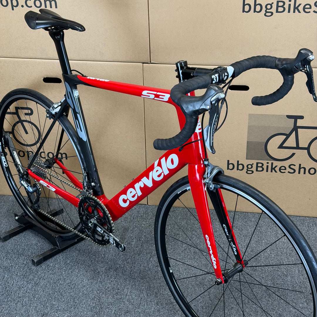 Used Cervelo S3, 11-speed Shimano Ultegra, Carbon Fiber Road Bike, 61cm