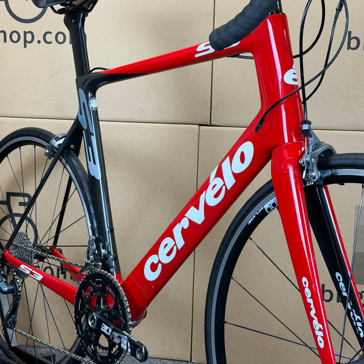 Used Cervelo S3, 11-speed Shimano Ultegra, Carbon Fiber Road Bike, 61cm