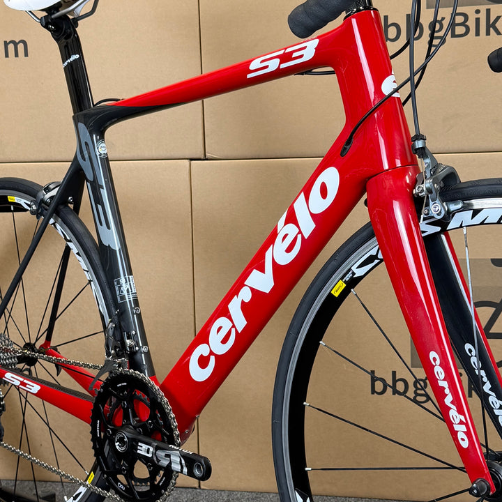 Used Cervelo S3, 11-speed Shimano Ultegra, Carbon Fiber Road Bike, 58cm