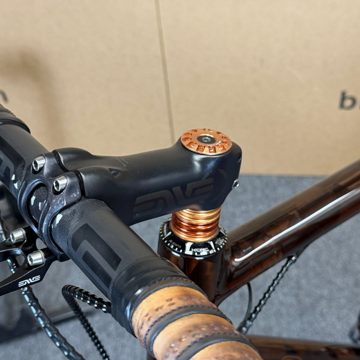Used Crumpton, Fully Custom, Carbon Road Bike, ENVE cockpit, 13 pounds, 56cm