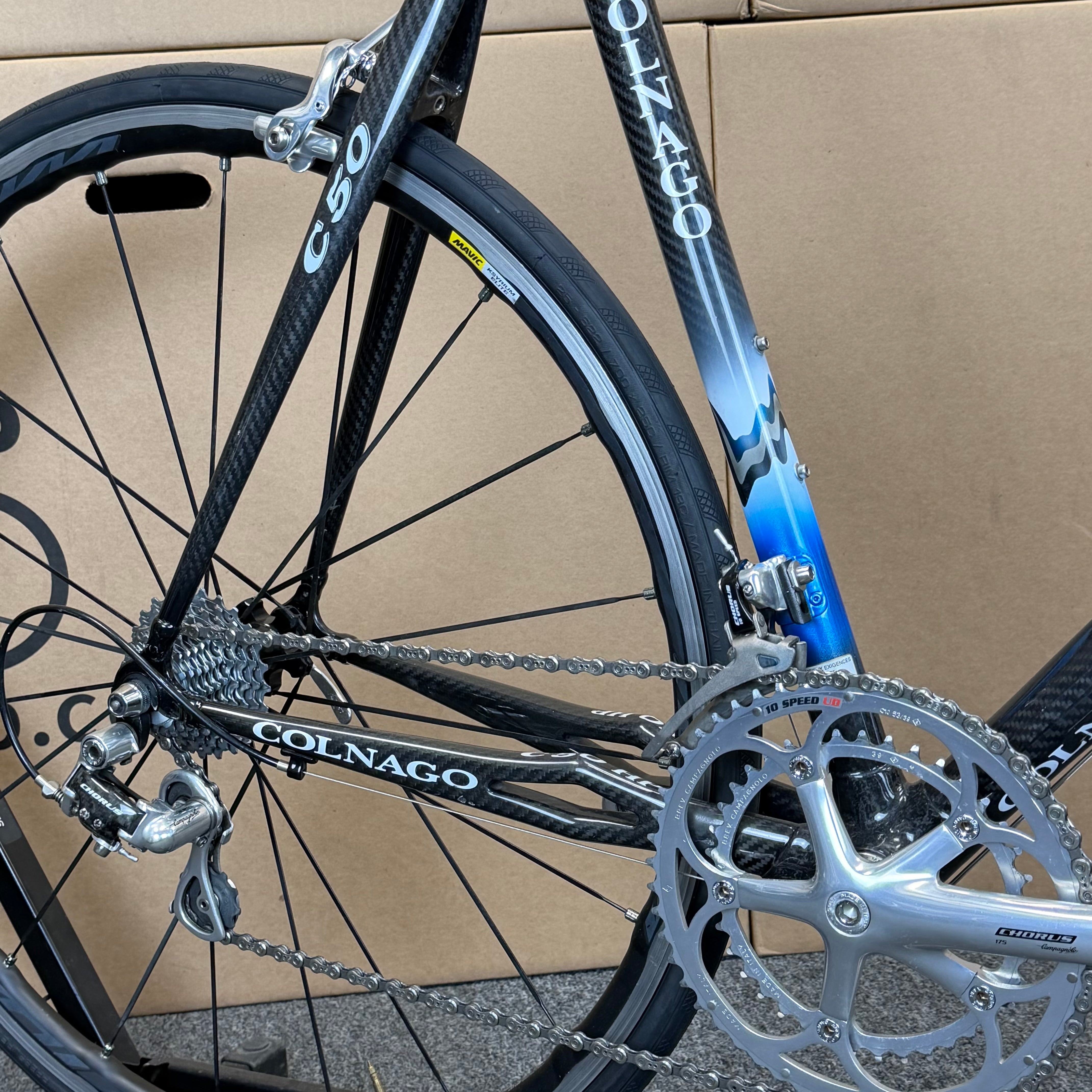 Used Colnago C50, Carbon Fiber Road Bike, Campagnolo Chorus, 58cm
