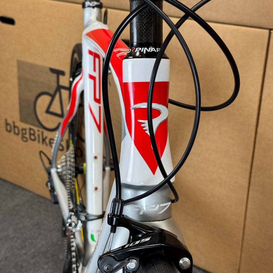 Used Pinarello FP7, 11-speed Shimano 105, Carbon Road Bike-2012, 55cm (56cm)