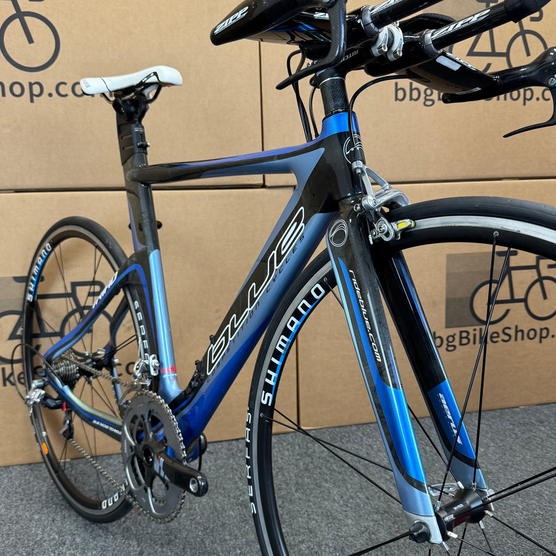 Used Blue Triad, Carbon Fiber Triathlon Bike-2012, 52cm