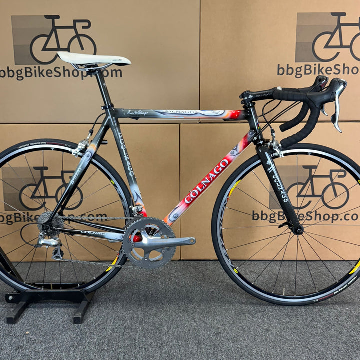 Used Colnago C40, Vintage Italian Carbon Fiber Road Bike-2004, 55cm