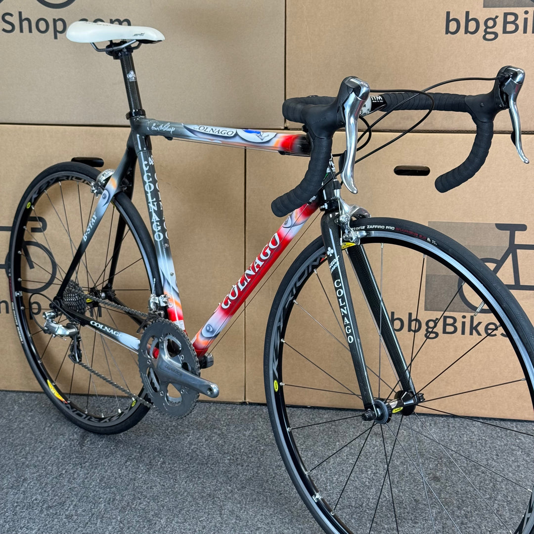 Used Colnago C40, Vintage Italian Carbon Fiber Road Bike-2004, 55cm