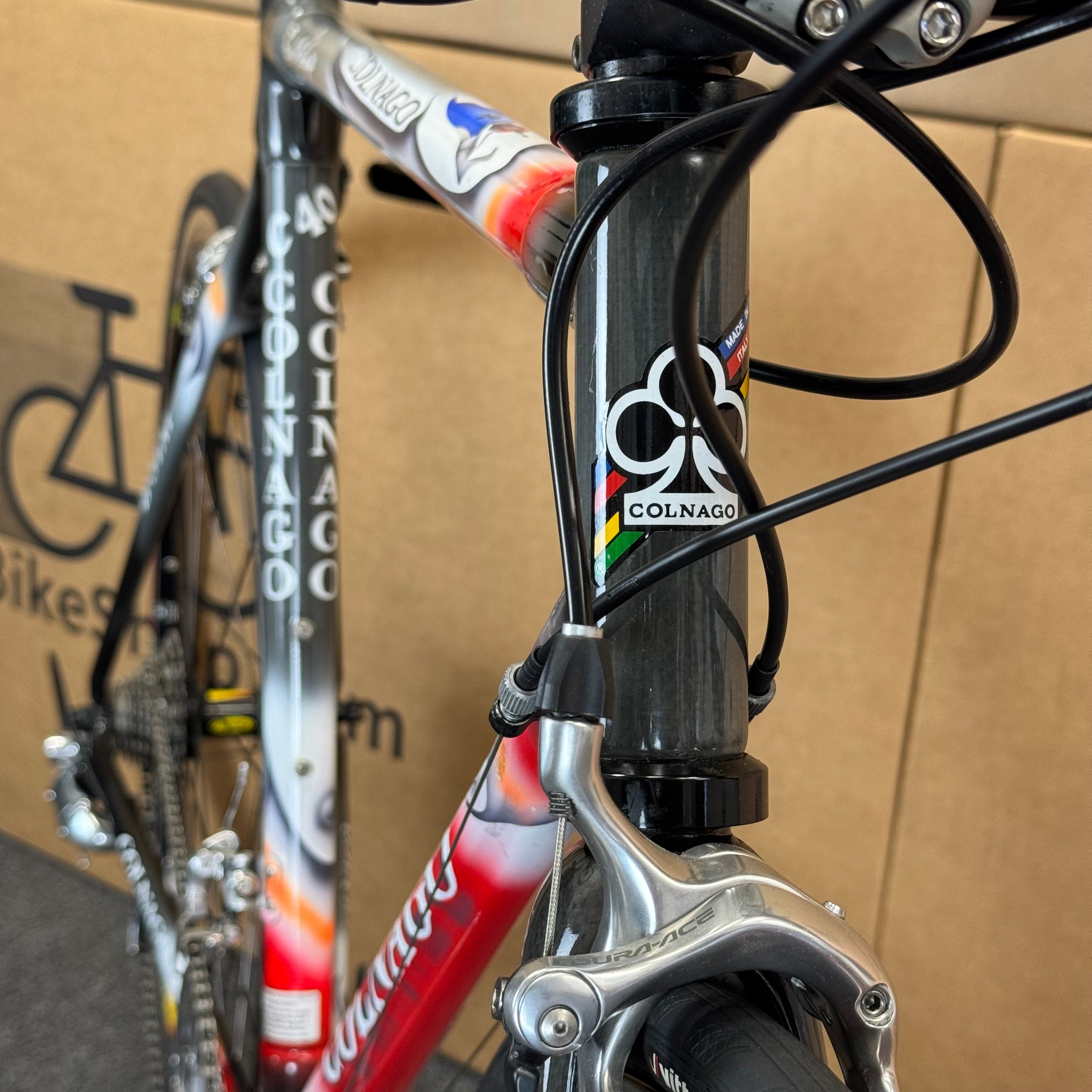 Used Colnago C40, Vintage Italian Carbon Fiber Road Bike-2004