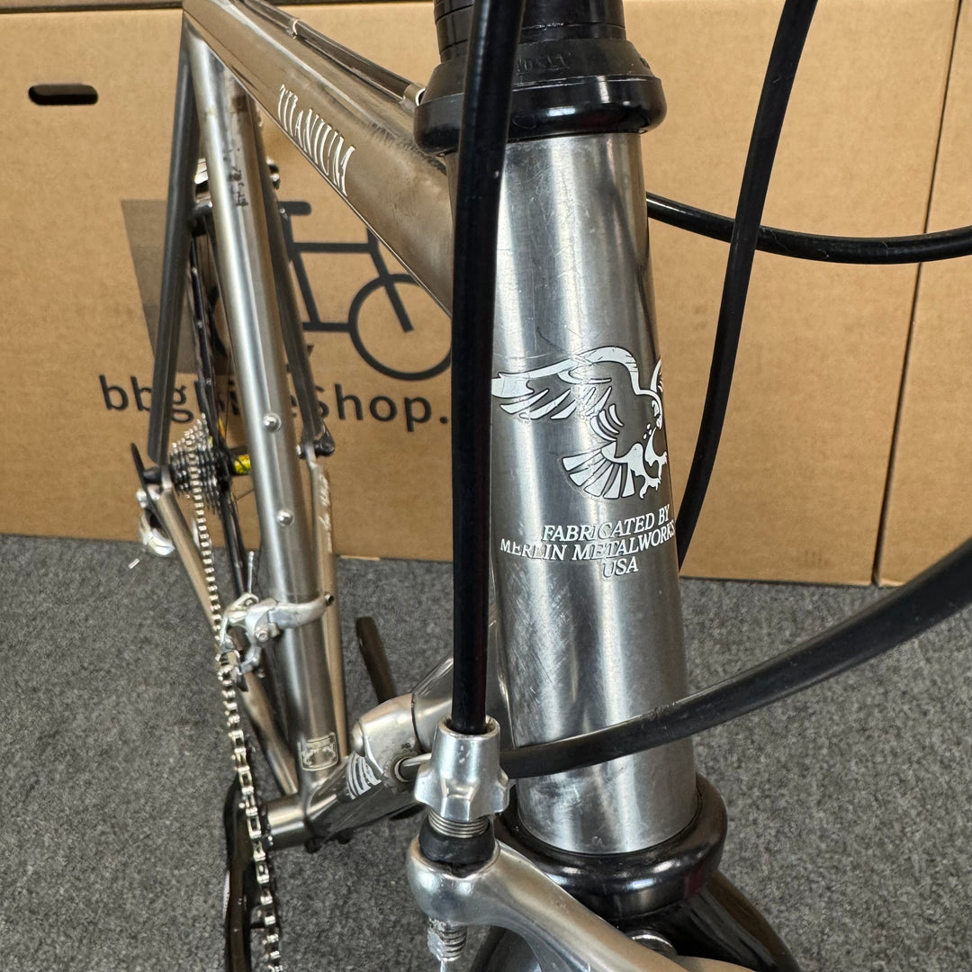 Used Merlin Titanium, Vintage Road Bike-1994, 56cm