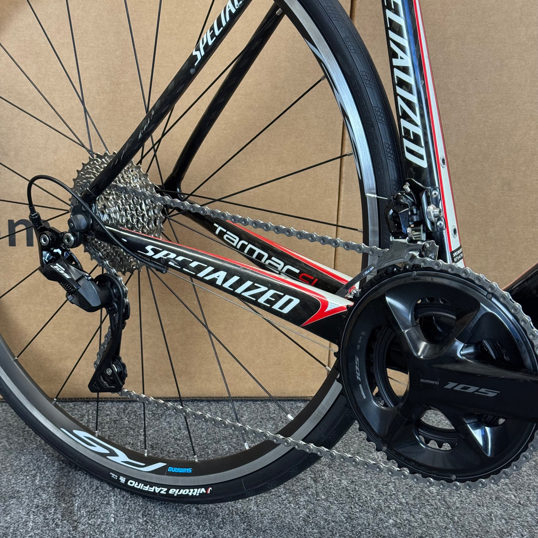 Used Specialized Tarmac Pro SL, 11-speed Shimano 105, Carbon Road Bike-2009, 54cm