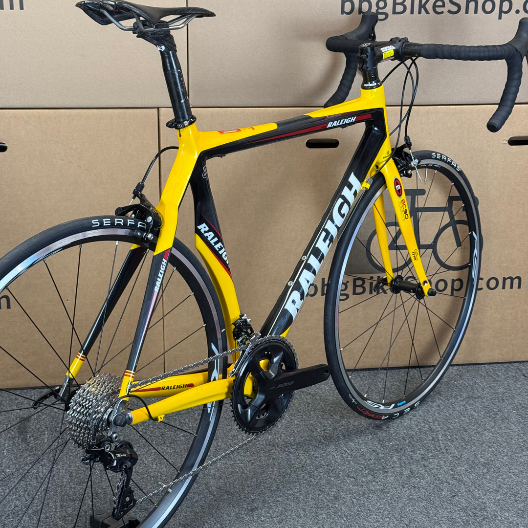 Used Raleigh Team, 11-speed Shimano 105, Carbon Fiber Road Bike-2009, 57cm
