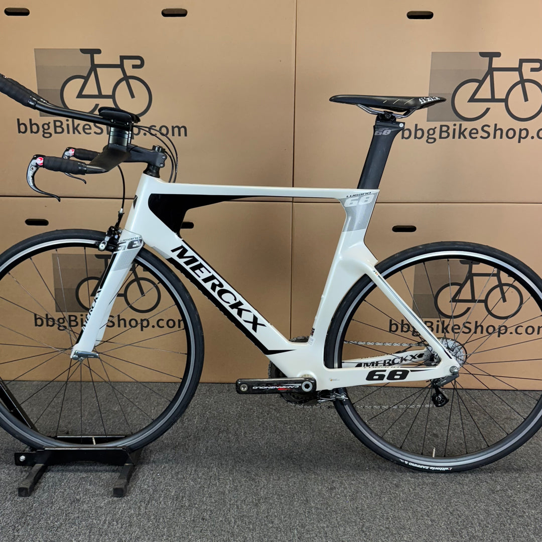 Used Eddy Merckx Lugano 68, Campagnolo Chorus, Triathlon Carbon Bike-2018, 58cm