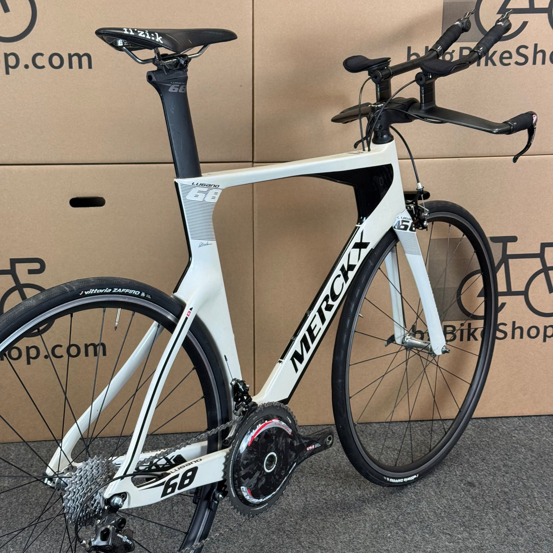 Used Eddy Merckx Lugano 68, Campagnolo Chorus, Triathlon Carbon Bike-2018, 58cm