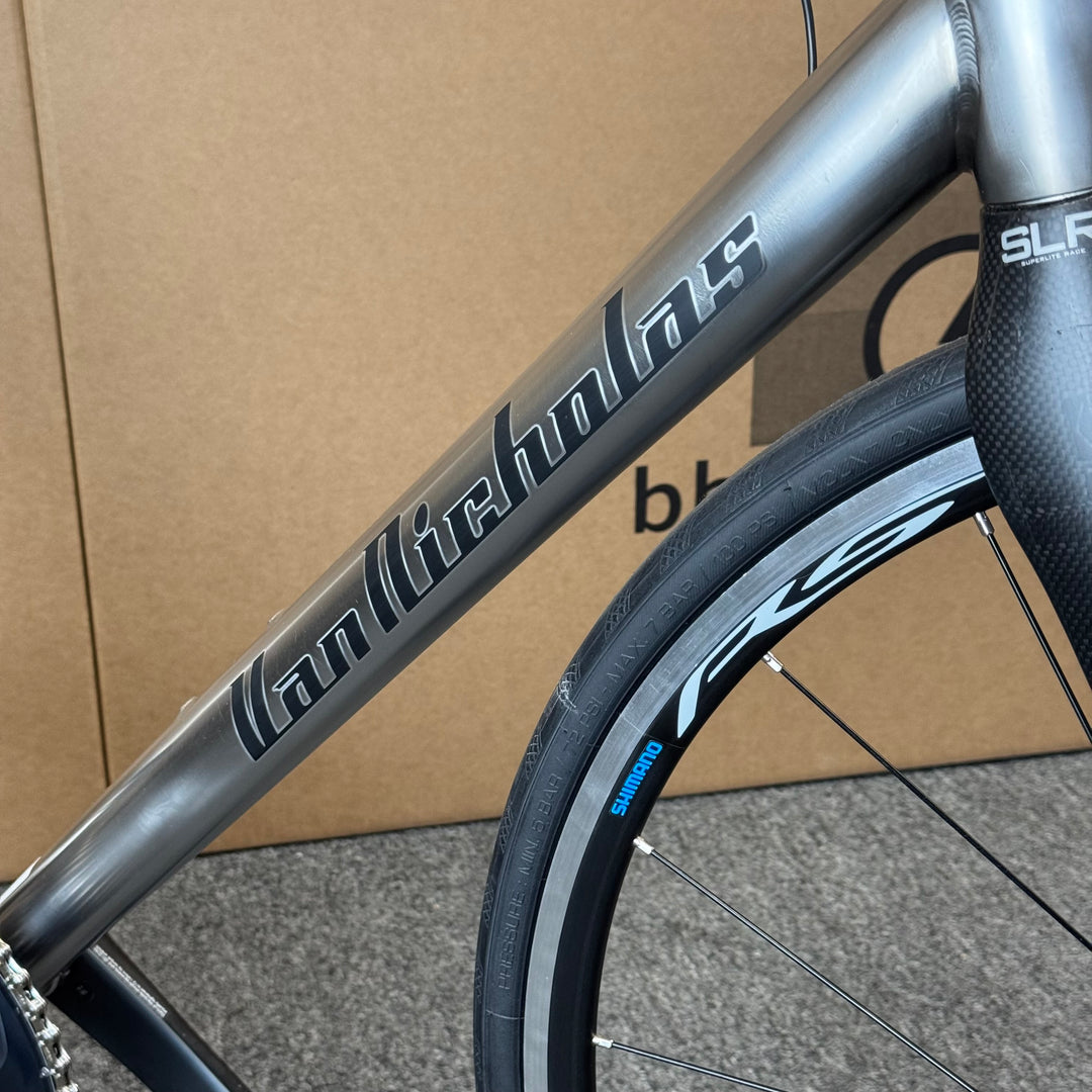 58cm Van Nicholas Titanium Road Bike, Shimano Ultegra Di2 11-speed, Carbon Fork