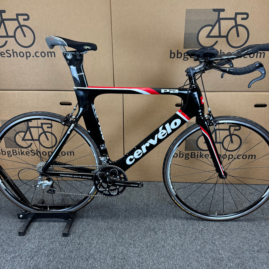 Used Cervelo P2, Carbon Fiber Triathlon Bike-2012, 58cm