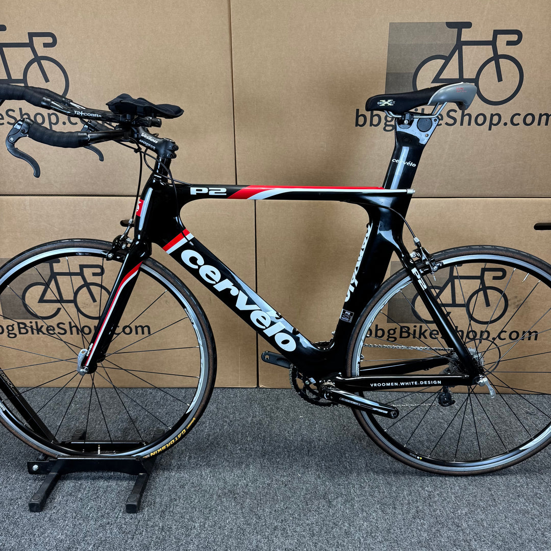 Used Cervelo P2, Carbon Fiber Triathlon Bike-2012, 58cm