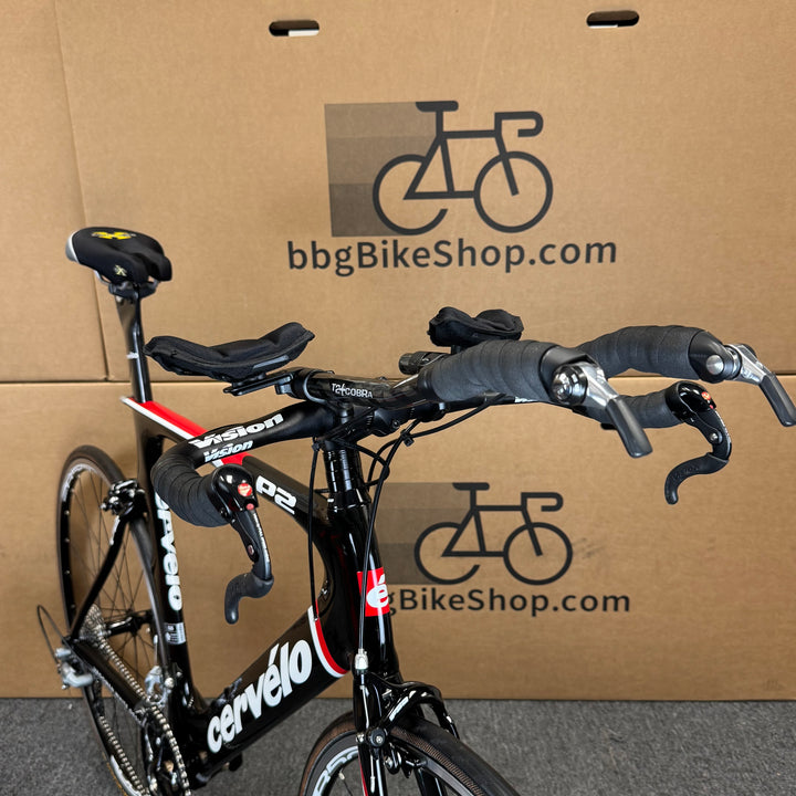 Used Cervelo P2, Carbon Fiber Triathlon Bike-2012, 58cm