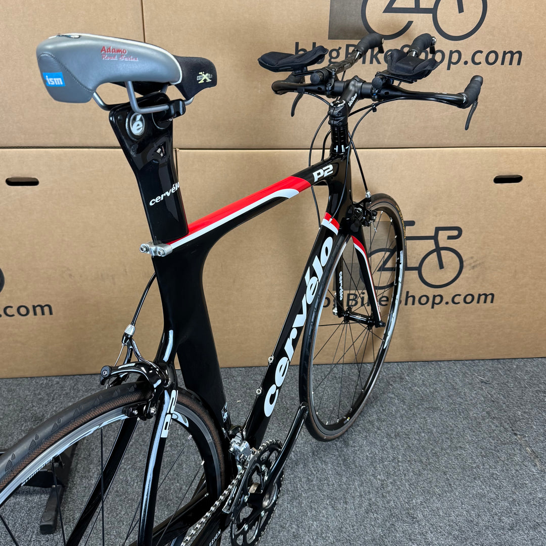 Used Cervelo P2, Carbon Fiber Triathlon Bike-2012, 58cm