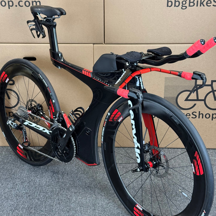 Demo Cervelo P5X, Sram Red eTap, Enve Wheels, Carbon Triathlon Bike-2018, Medium