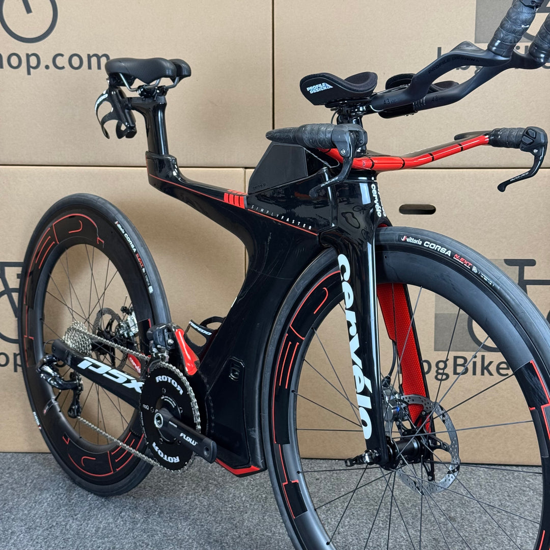 Demo Cervelo P5X, Ultegra Di2, HED Wheels, Carbon Triathlon Bike-2018, Medium