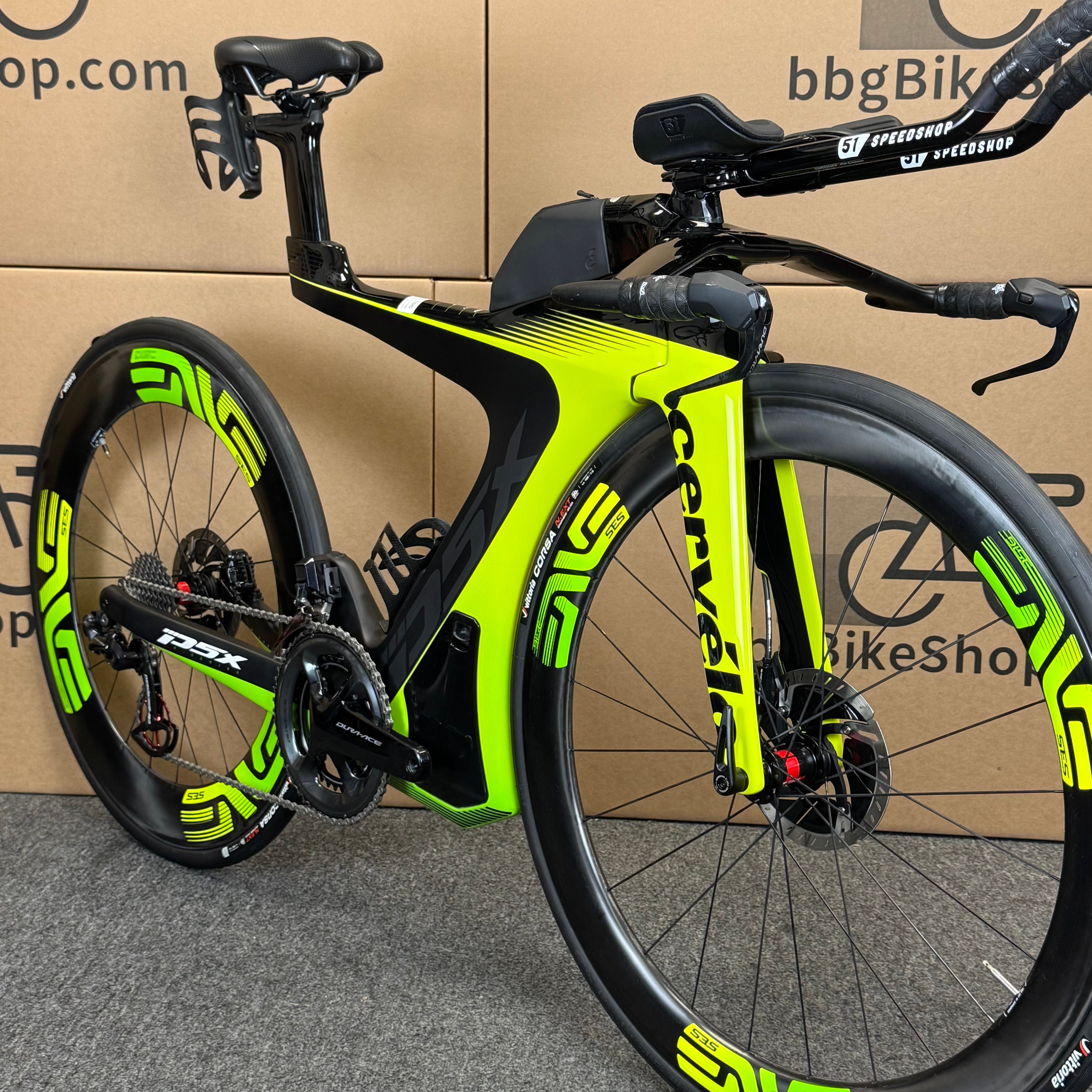Demo Cervelo P5X, Dura-Ace Di2, ENVE Wheels, Carbon Triathlon Bike