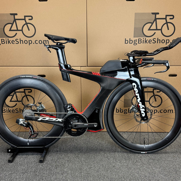Demo Cervelo P5X, Sram Red eTap, HED Wheels, Carbon Triathlon Bike-2018, Medium