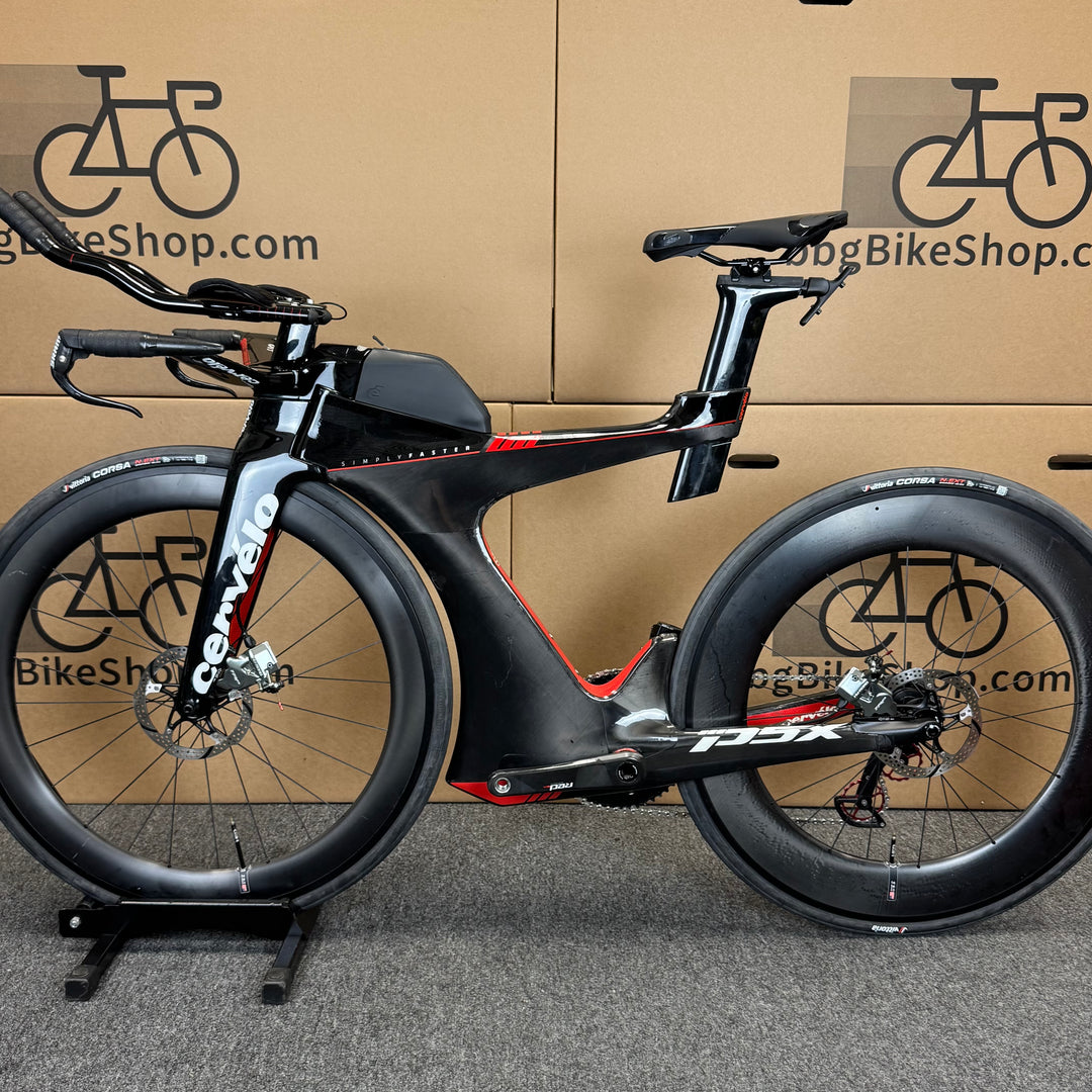 Demo Cervelo P5X, Sram Red eTap, HED Wheels, Carbon Triathlon Bike-2018, Medium