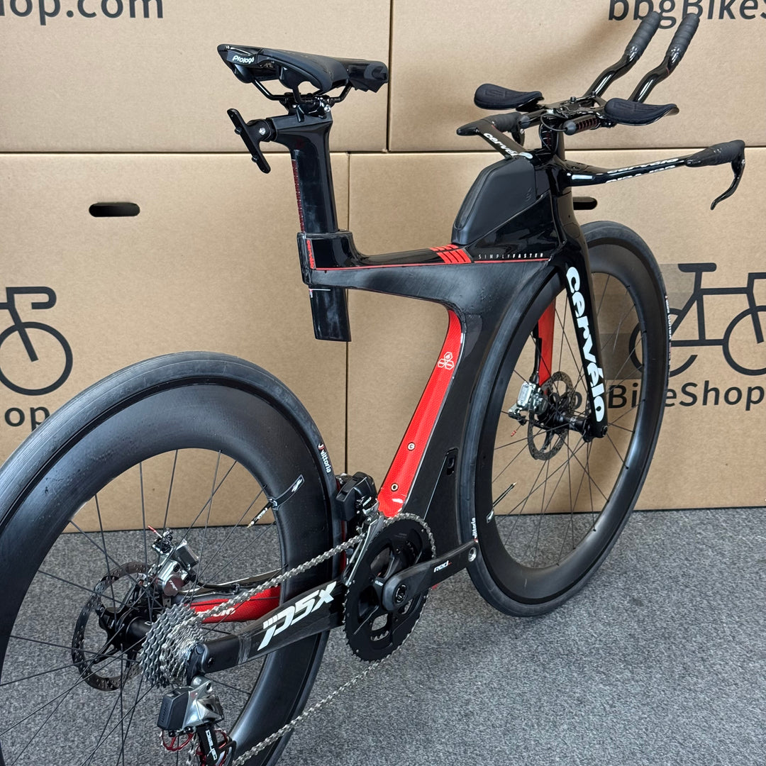 Demo Cervelo P5X, Sram Red eTap, HED Wheels, Carbon Triathlon Bike-2018, Medium