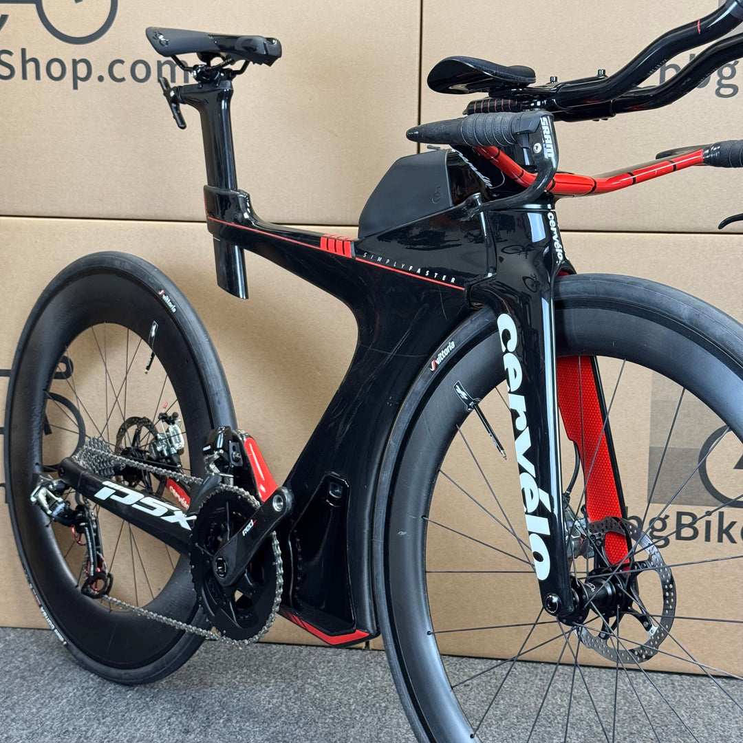 Demo Cervelo P5X, Sram Red eTap, HED Wheels, Carbon Triathlon Bike-2018, Medium