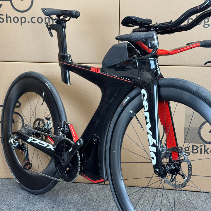Demo Cervelo P5X, Sram Red eTap, HED Wheels, Carbon Triathlon Bike-2018, Medium