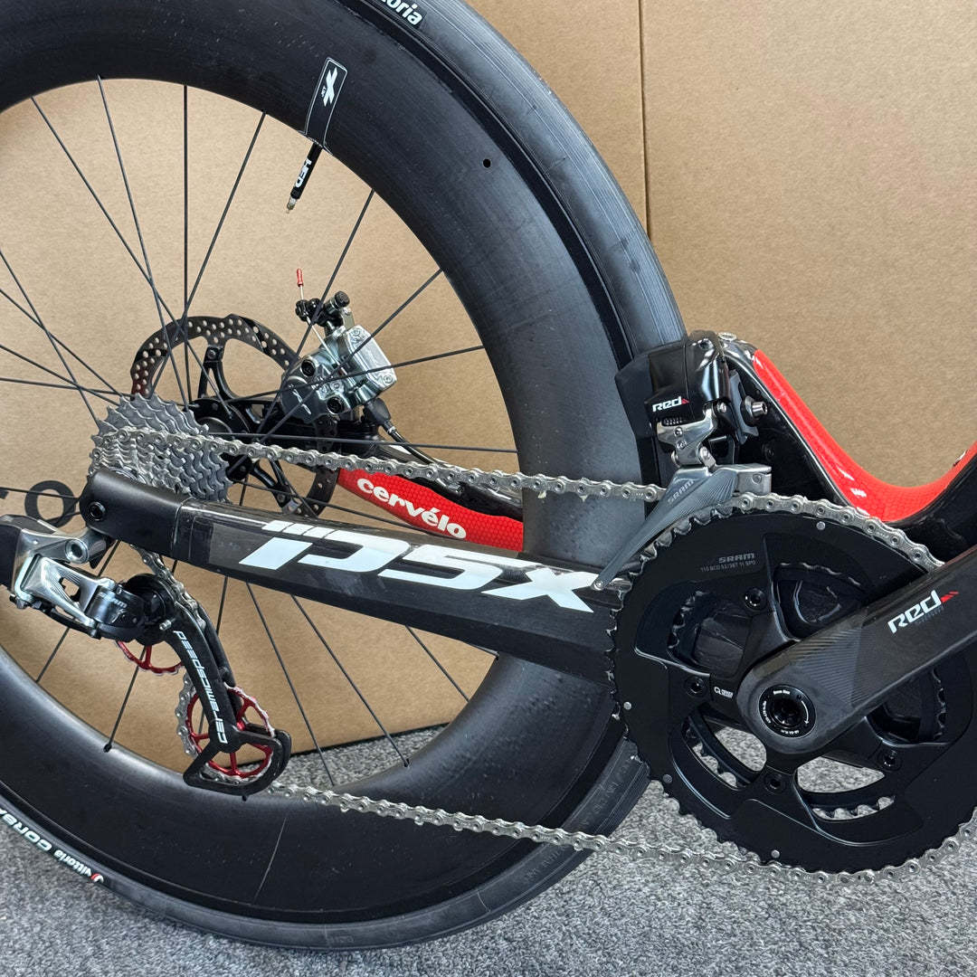 Demo Cervelo P5X, Sram Red eTap, HED Wheels, Carbon Triathlon Bike-2018, Medium