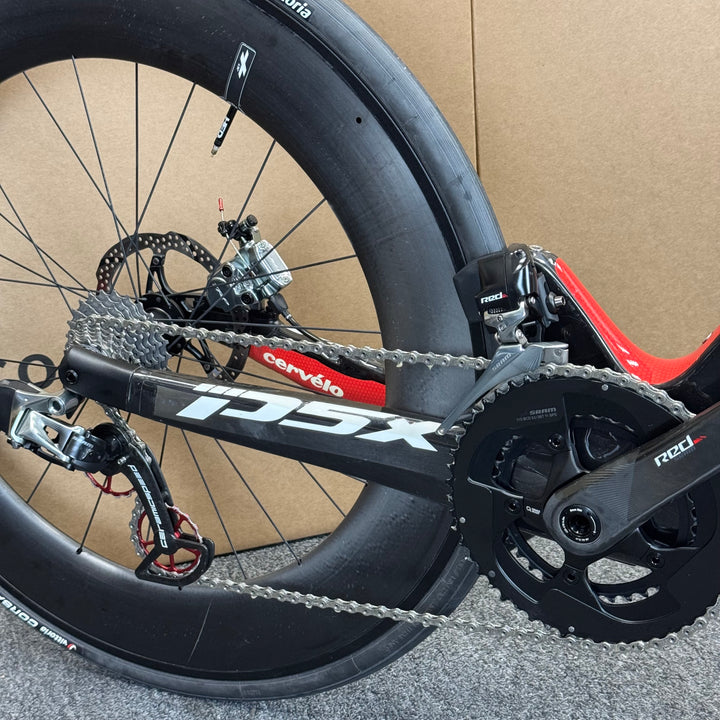 Demo Cervelo P5X, Sram Red eTap, HED Wheels, Carbon Triathlon Bike-2018, Medium