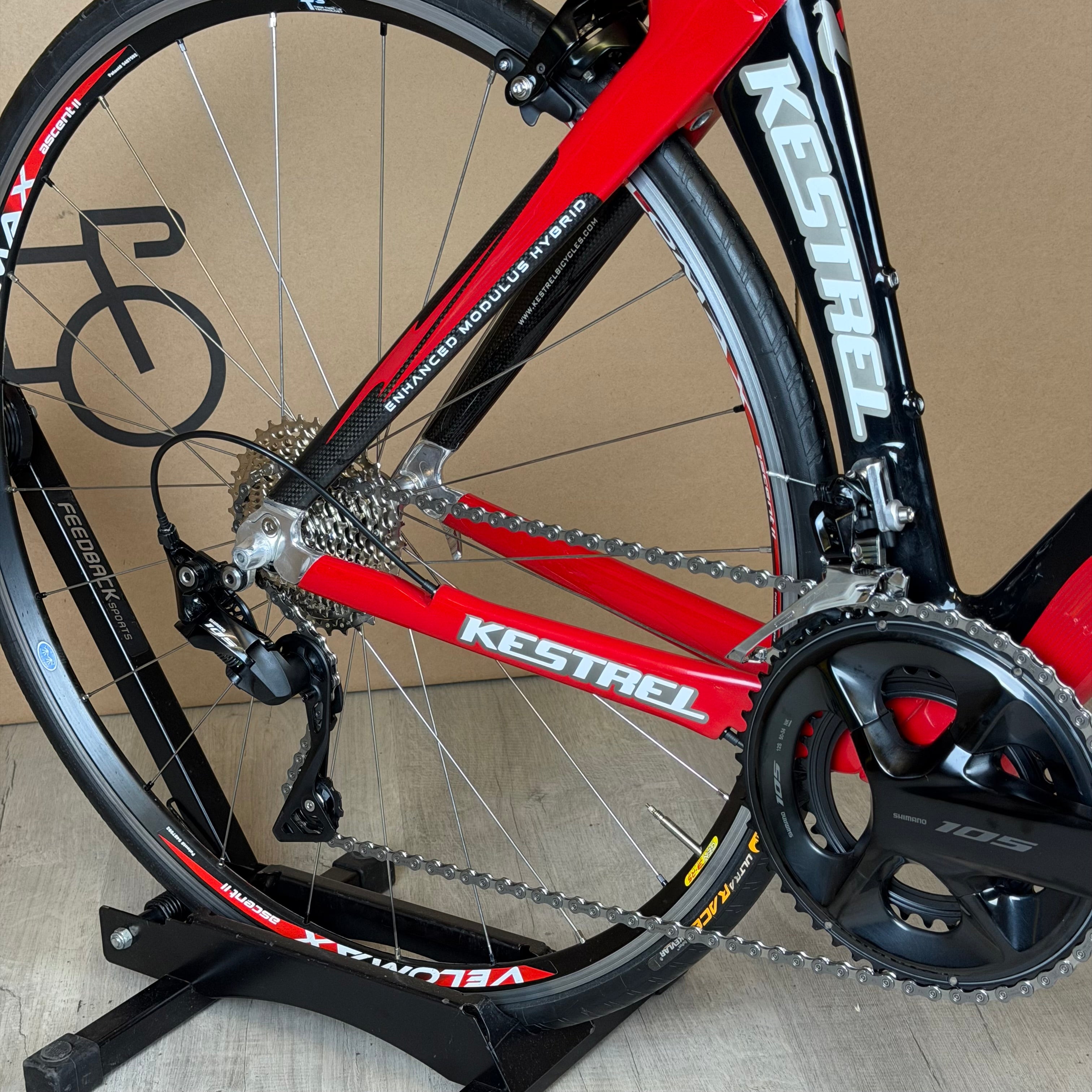 Used Kestrel Talon, New 11-speed Shimano 105, Carbon Fiber Road
