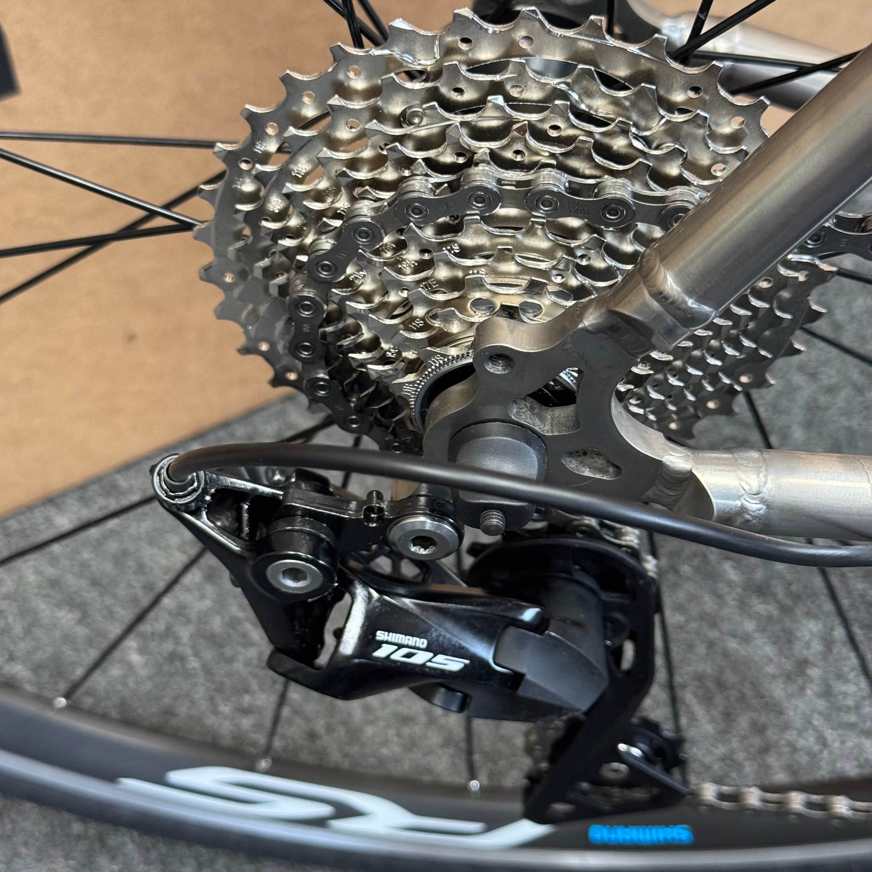 Van Nicholas Titanium Road Bike, (Mechanical) Shimano 105 11-speed