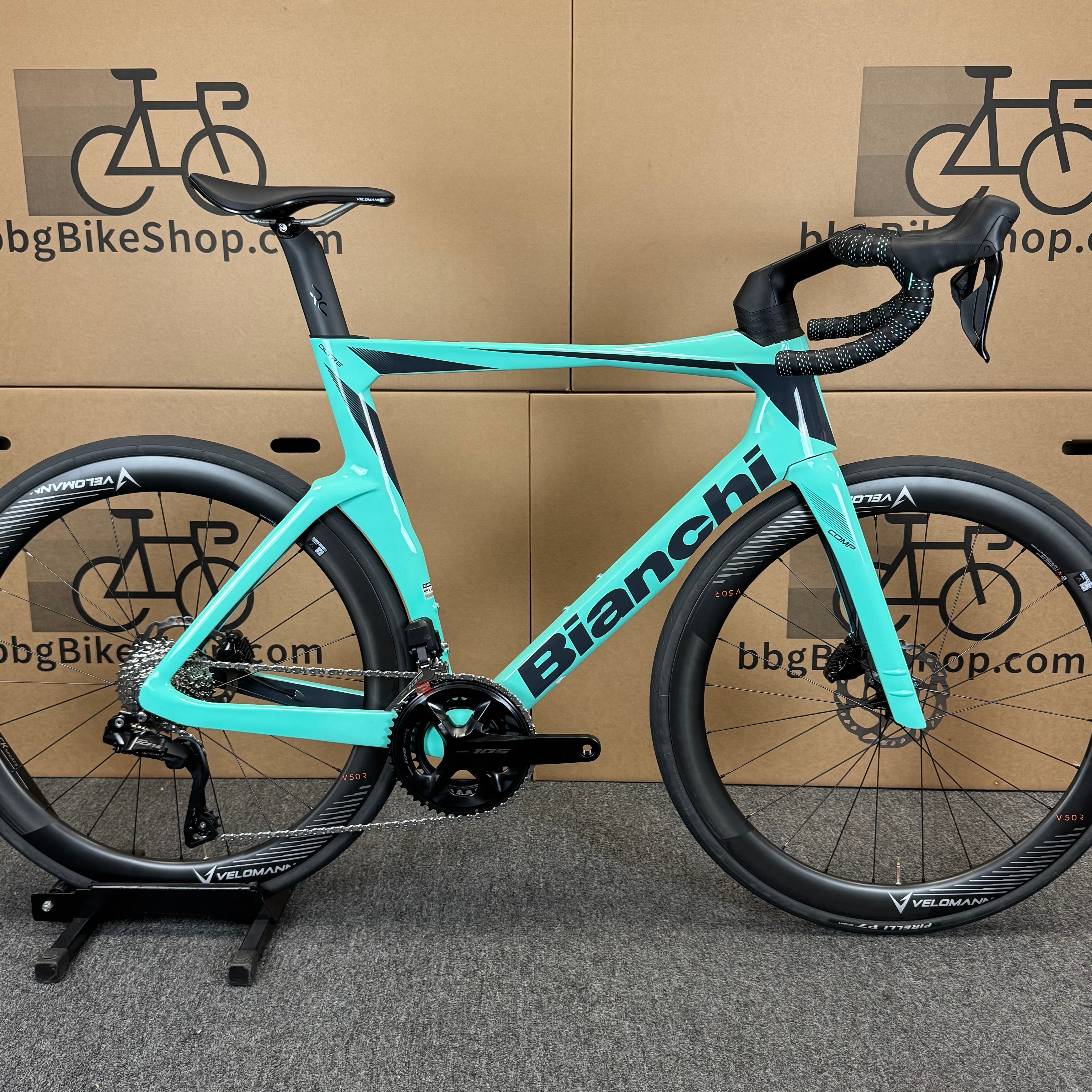 New Bianchi Oltre Comp, 12-speed Shimano 105, Carbon Fiber Road