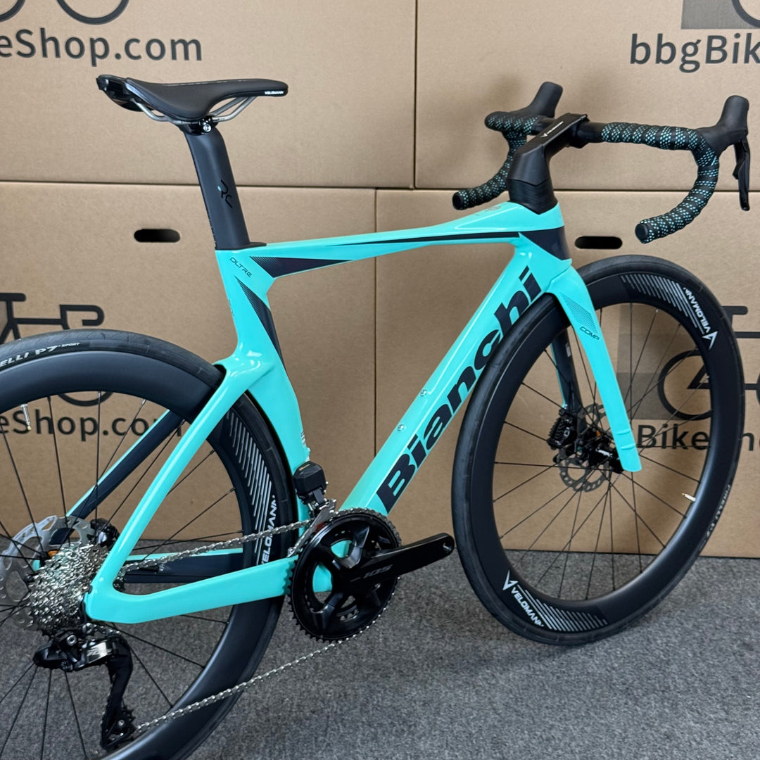 New Bianchi Oltre Comp, 12-speed Shimano 105, Carbon Fiber Road Bike-2024, 53cm