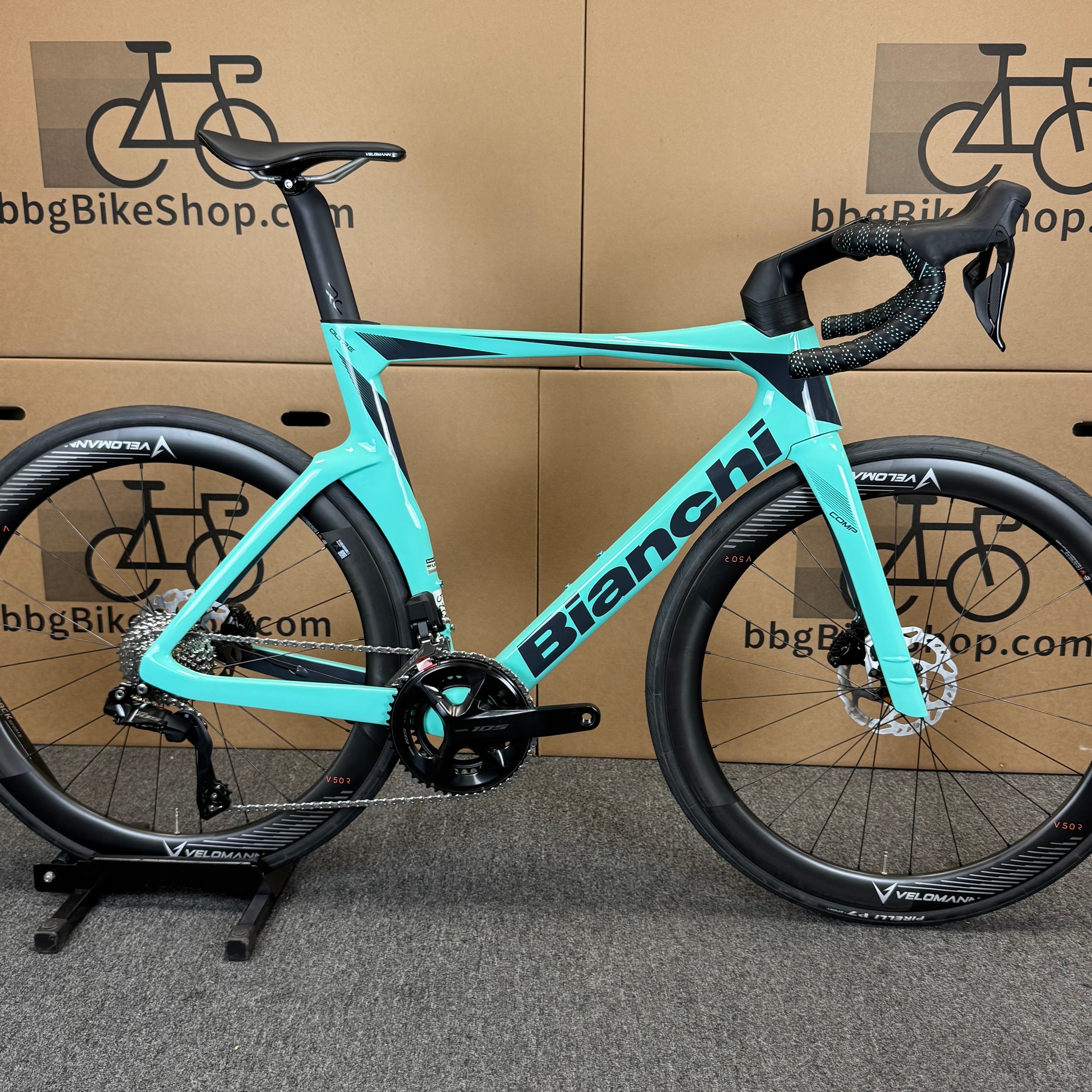 New Bianchi Oltre Comp, 12-speed Shimano 105, Carbon Fiber Road