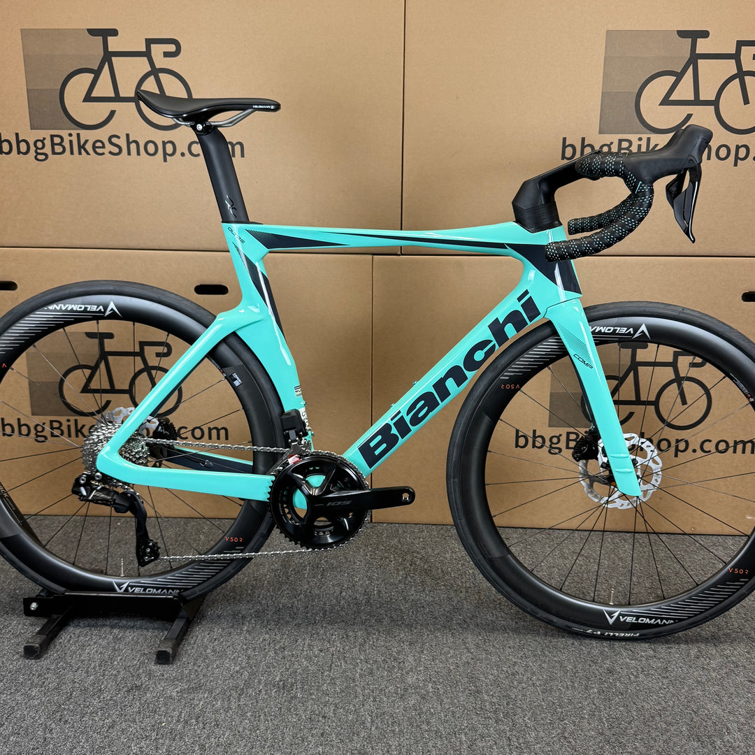 bianchi 57cm road bike New Bianchi Oltre Comp, 12-speed Shimano 105, Carbon Fiber Road Bike-2 – BikingBicycleGarage