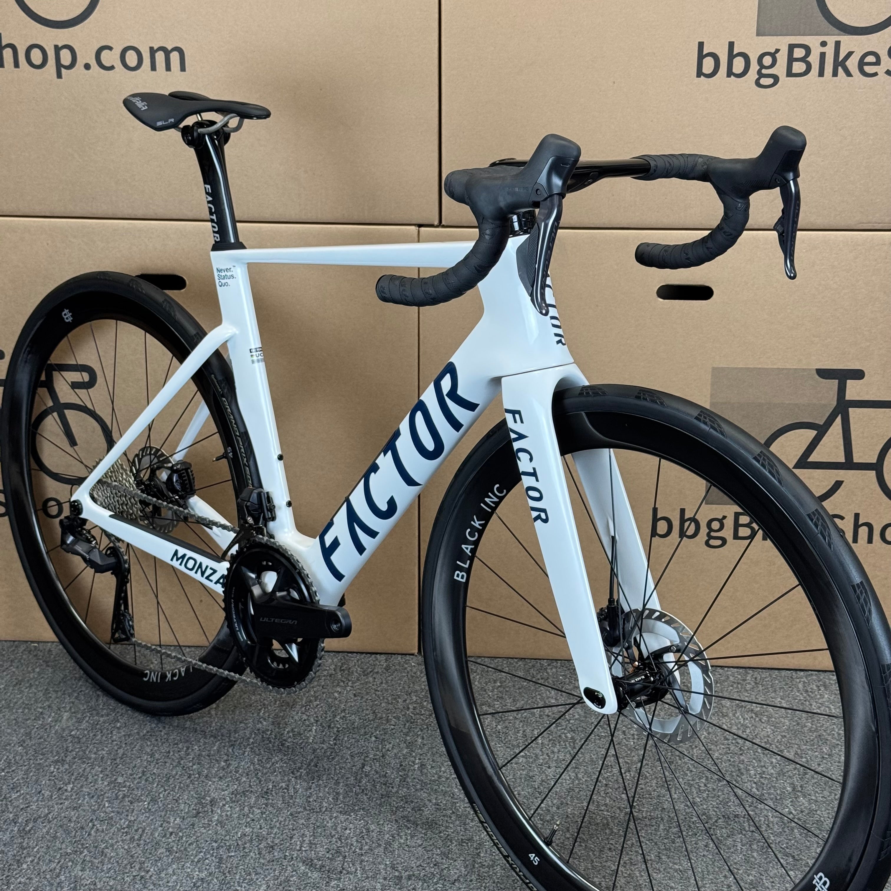 54cm, Factor Monza, Shimano Ultegra Di2, Carbon Fiber Road Bike