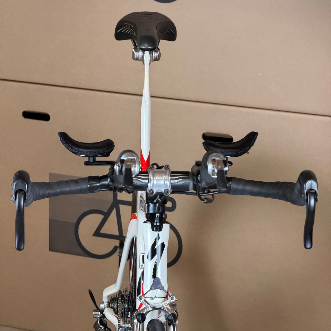Used Specialized Transition Expert, Carbon Triathlon Bike, Zipp 404, Large 56cm