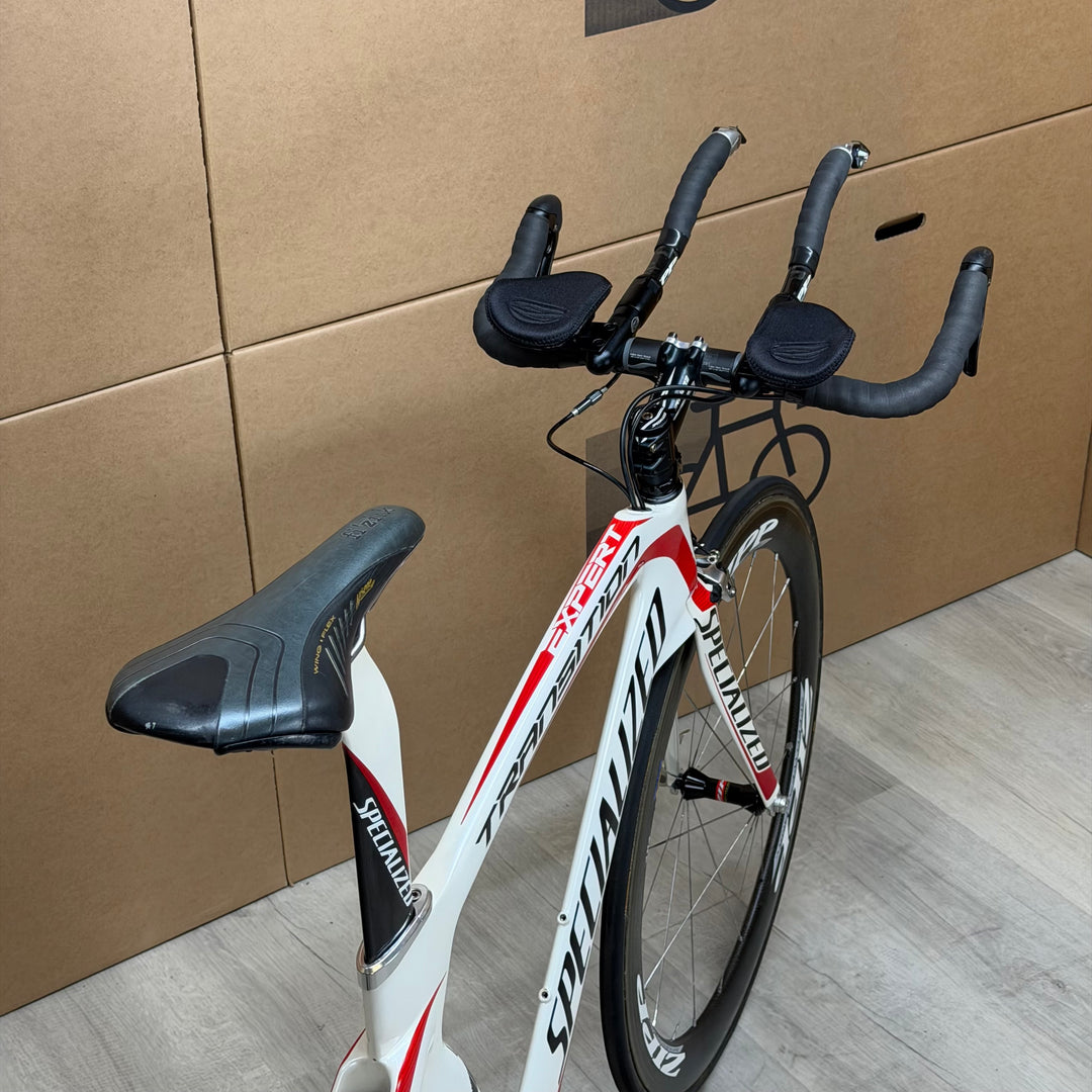 Used Specialized Transition Expert, Carbon Triathlon Bike, Zipp 404, Large 56cm