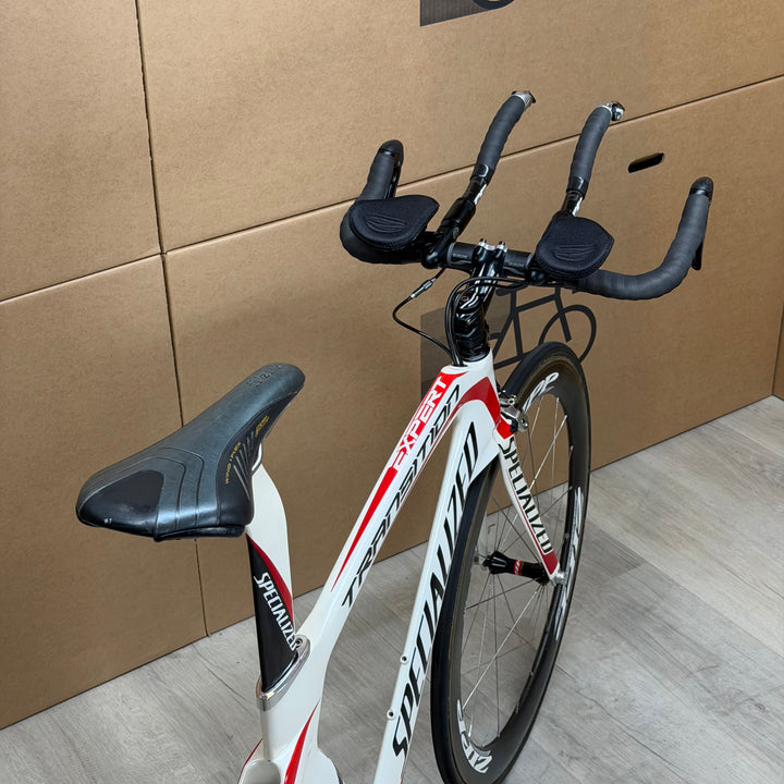 Used Specialized Transition Expert, Carbon Triathlon Bike, Zipp 404, Large 56cm