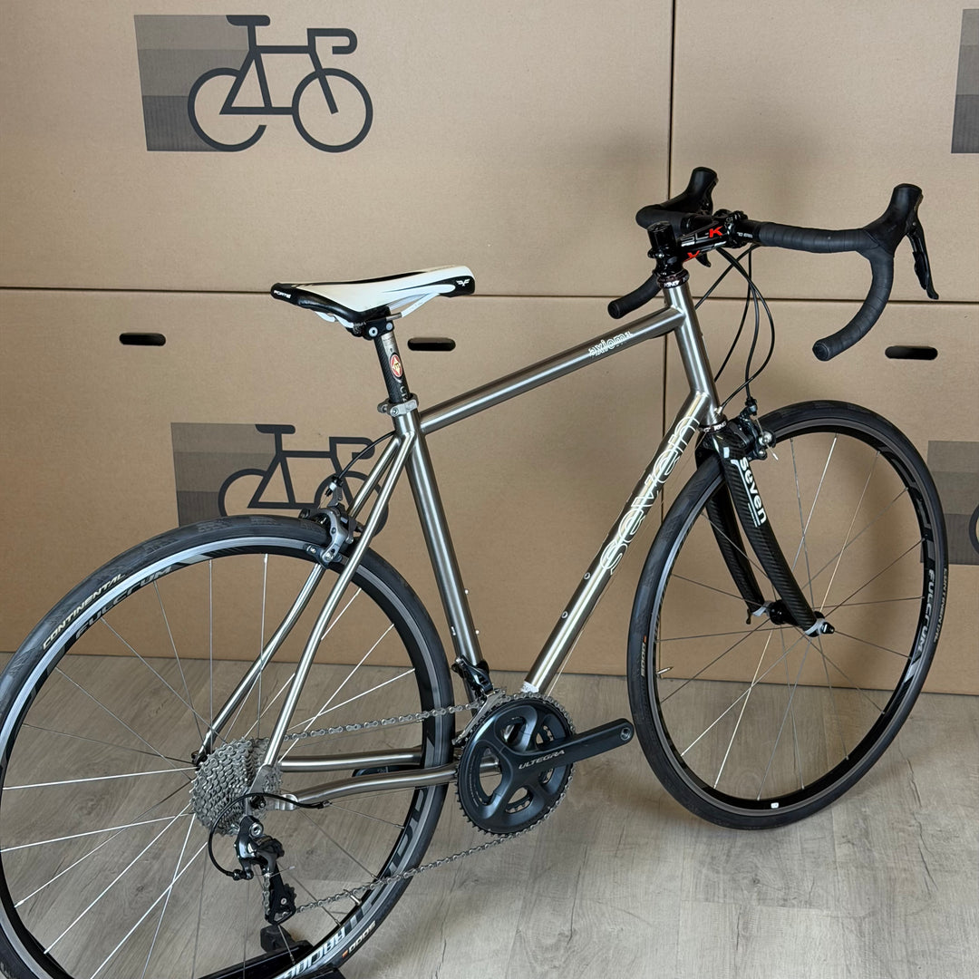 Used Seven Cycles Axiom SL Custom Titanium Road Bike Shimano Ultegra 11-Speed, 54cm